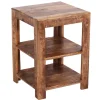 44x60x44 Holz Regal mit zwei Fächern - Olmedo