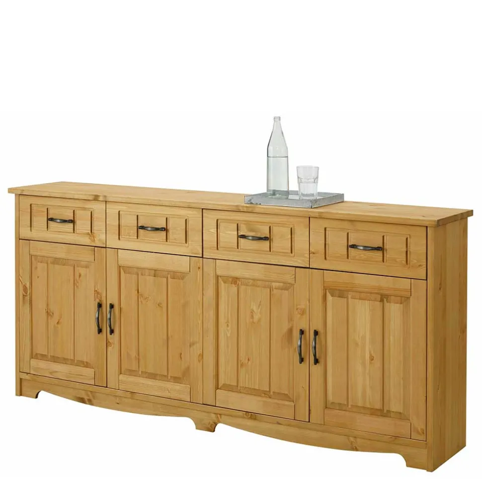 194x89x37 Holz Sideboard aus Kiefer Natur - Vanpos