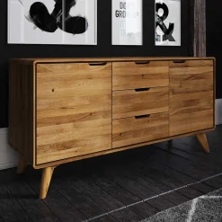 134x63x40 Holz Sideboard aus Wildeiche - Eavy