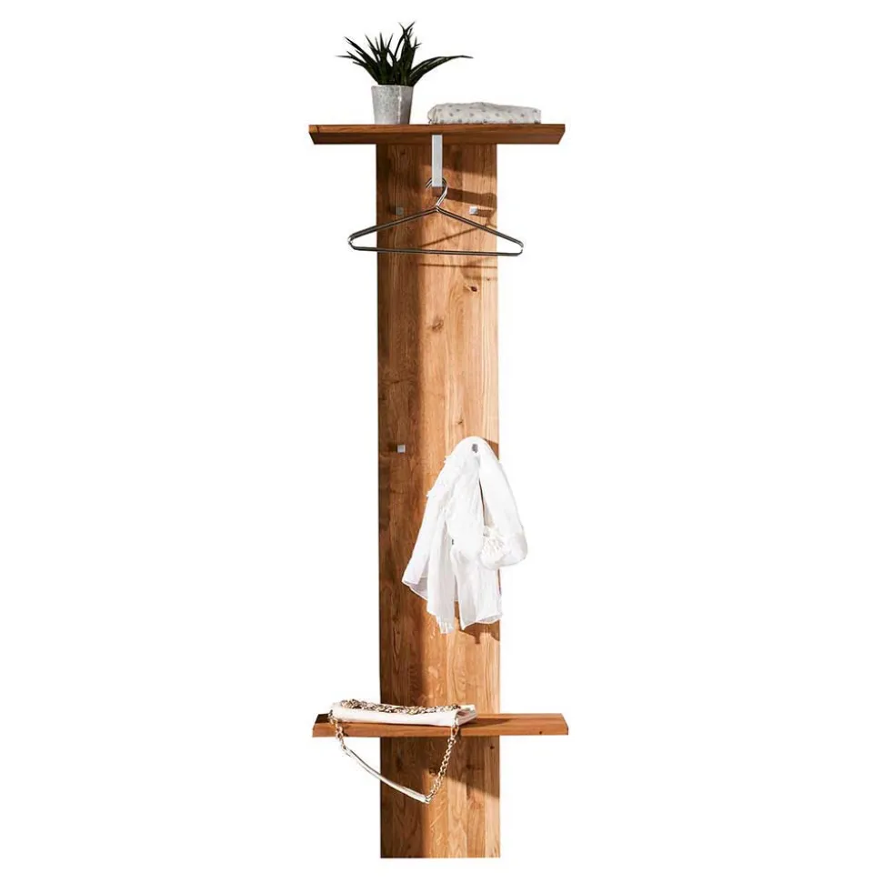 60x192x28 Holzgarderobe aus Wildeiche - Mandrey
