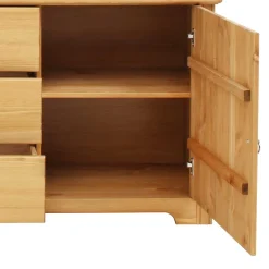 152x68x38 Holzkommode mit 3 breiten Schubladen - Imressa