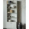 80x200x35 Holzregal in Grau im Skandi Design - Huvina