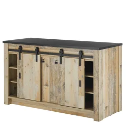 161x93x64 Küche Anrichte in Holz verwittert - Garisa