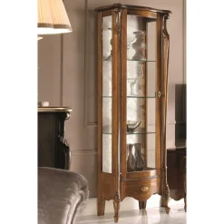 61x183x39 Klassische Vitrine im Italienischen Stil - Carlenna