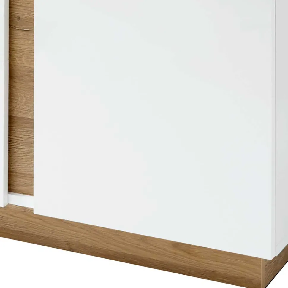 138x91x40 Kommode mit Glas 3-türig - Myrda