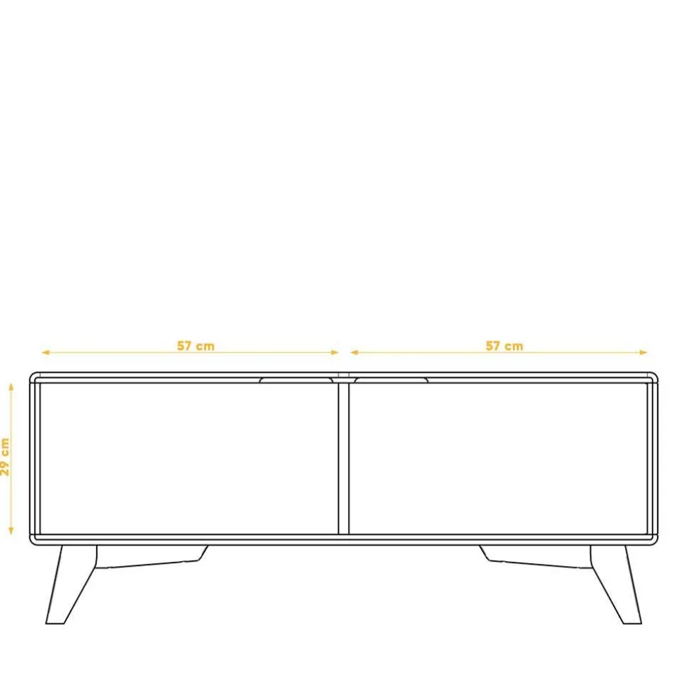 120x48x40 Kommode mit zwei Türen - Diesta III
