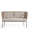 135x80x65 Kordelgeflecht Sofa mit Sitzpolster - Membres