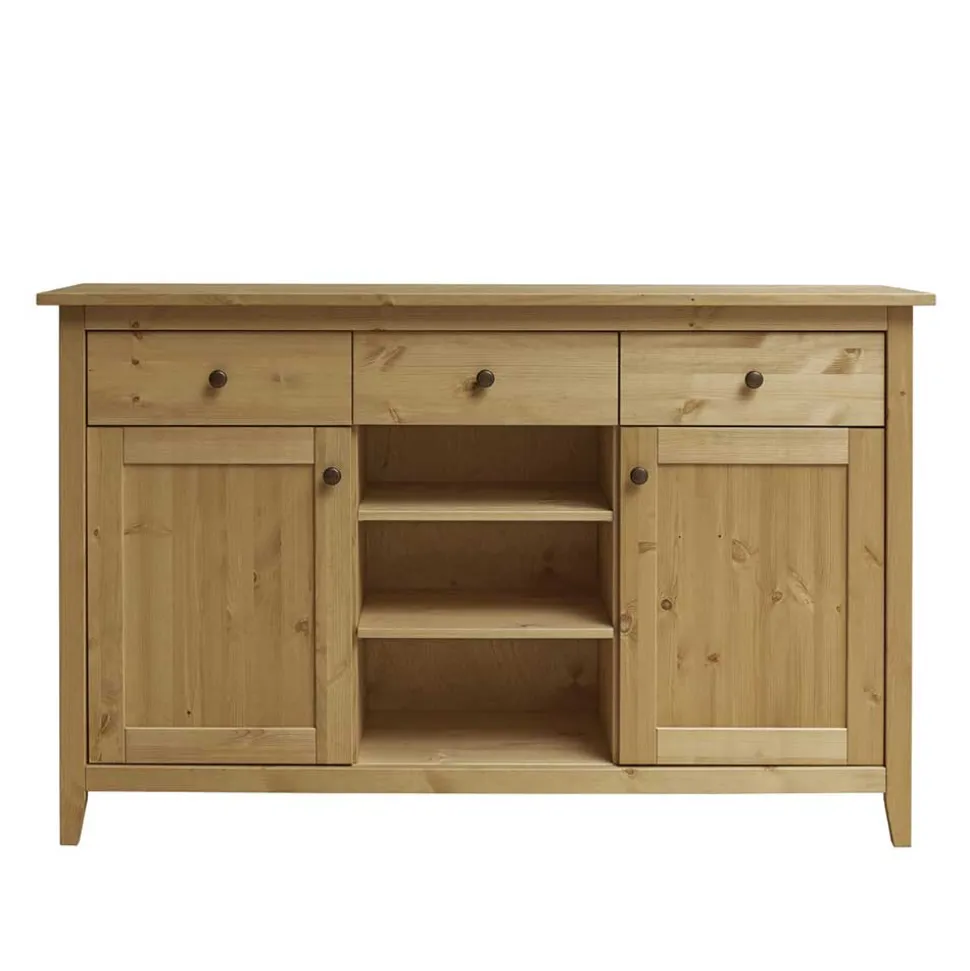144x91x40 Landhaus Anrichte aus Kiefer Massivholz - Krems