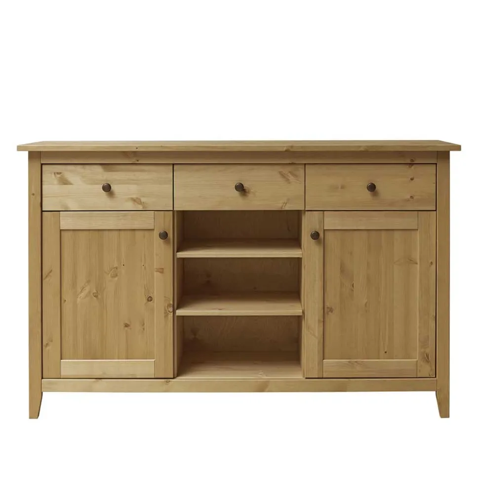 144x91x40 Landhaus Anrichte aus Kiefer Massivholz - Krems