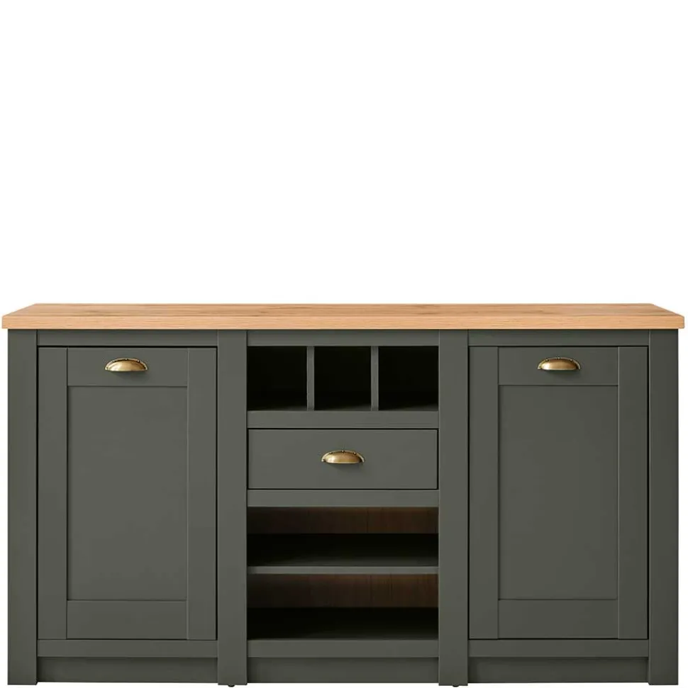 152x83x45 Landhaus Anrichte in Graugrün - Eylan