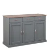 131x86x45 Landhaus Anrichte in Grau & Braun - Nepplan