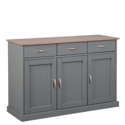 131x86x45 Landhaus Anrichte in Grau & Braun - Nepplan