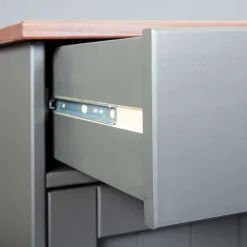 131x86x45 Landhaus Anrichte in Grau & Braun - Nepplan