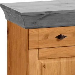 144x84x45 Landhaus Anrichte mit drei Schubladen - Eshelas I