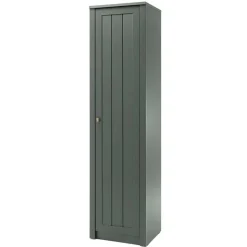 50x197x43 Landhaus Dielenschrank in Dunkelgrün - Niestov