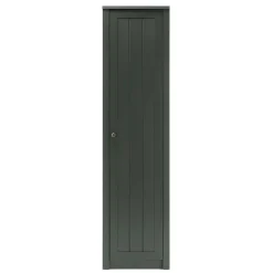 50x197x43 Landhaus Dielenschrank in Dunkelgrün - Niestov