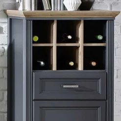 66x136x42 Landhaus Schrank mit 6 Weinfächern - Thumbs