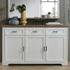 166x102x48 Landhaus Sideboard mit Türen - Sinolita