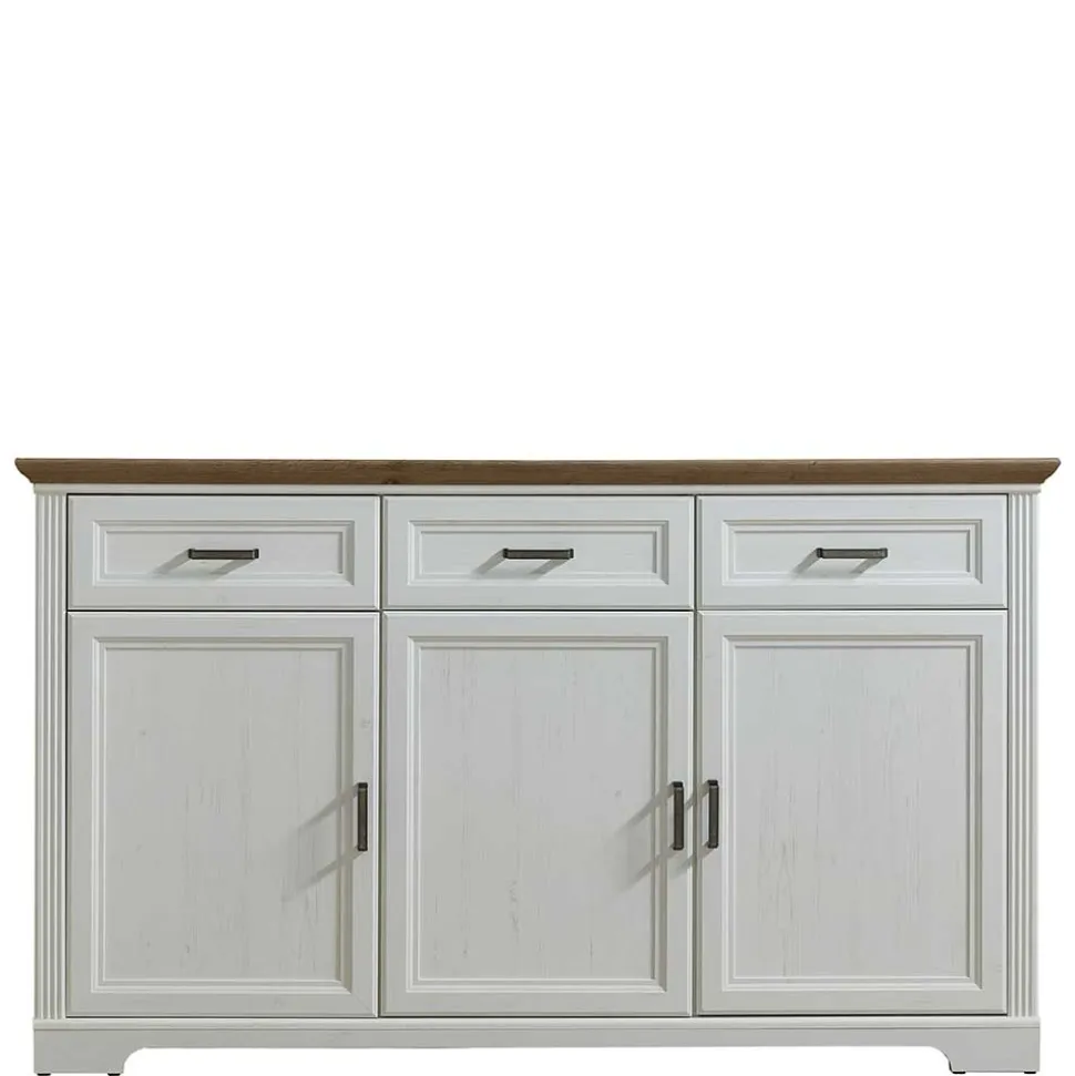 166x102x48 Landhaus Sideboard mit Türen - Sinolita