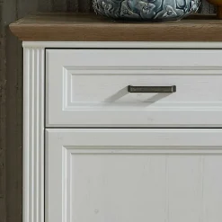 166x102x48 Landhaus Sideboard mit Türen - Sinolita
