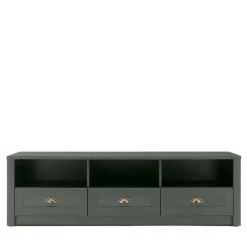 158x47x43 Landhaus TV Board in Dunkelgrün - Niestov