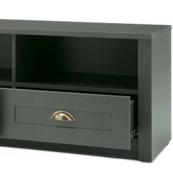 158x47x43 Landhaus TV Board in Dunkelgrün - Niestov