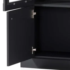72x146x38 Landhaus Vitrine Highboard 2-türig - Lionel