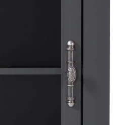 72x146x38 Landhaus Vitrine Highboard 2-türig - Lionel