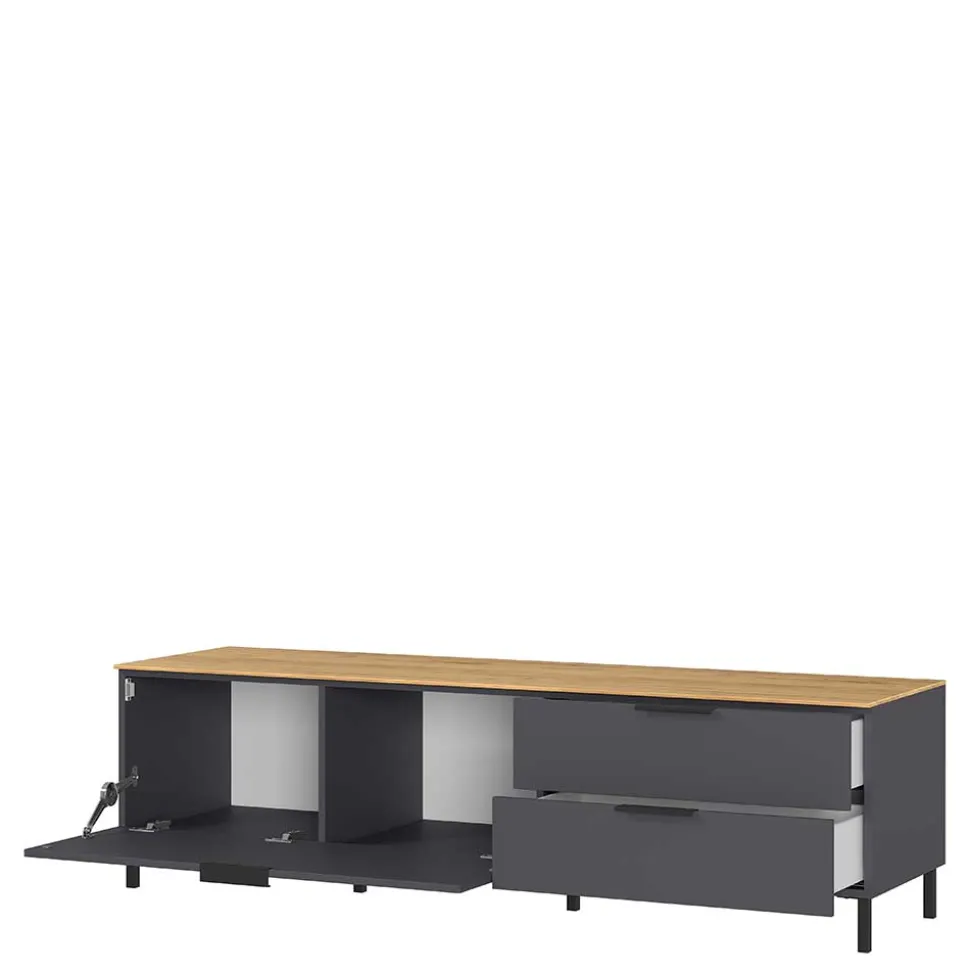 16x47x47 Lowboard mit zwei Schubladen & Klappe - Lurys I