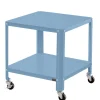 46x48x46 Metall Beistelltisch in Petrol Blau - Fotios