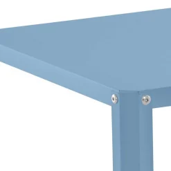 46x48x46 Metall Beistelltisch in Petrol Blau - Fotios