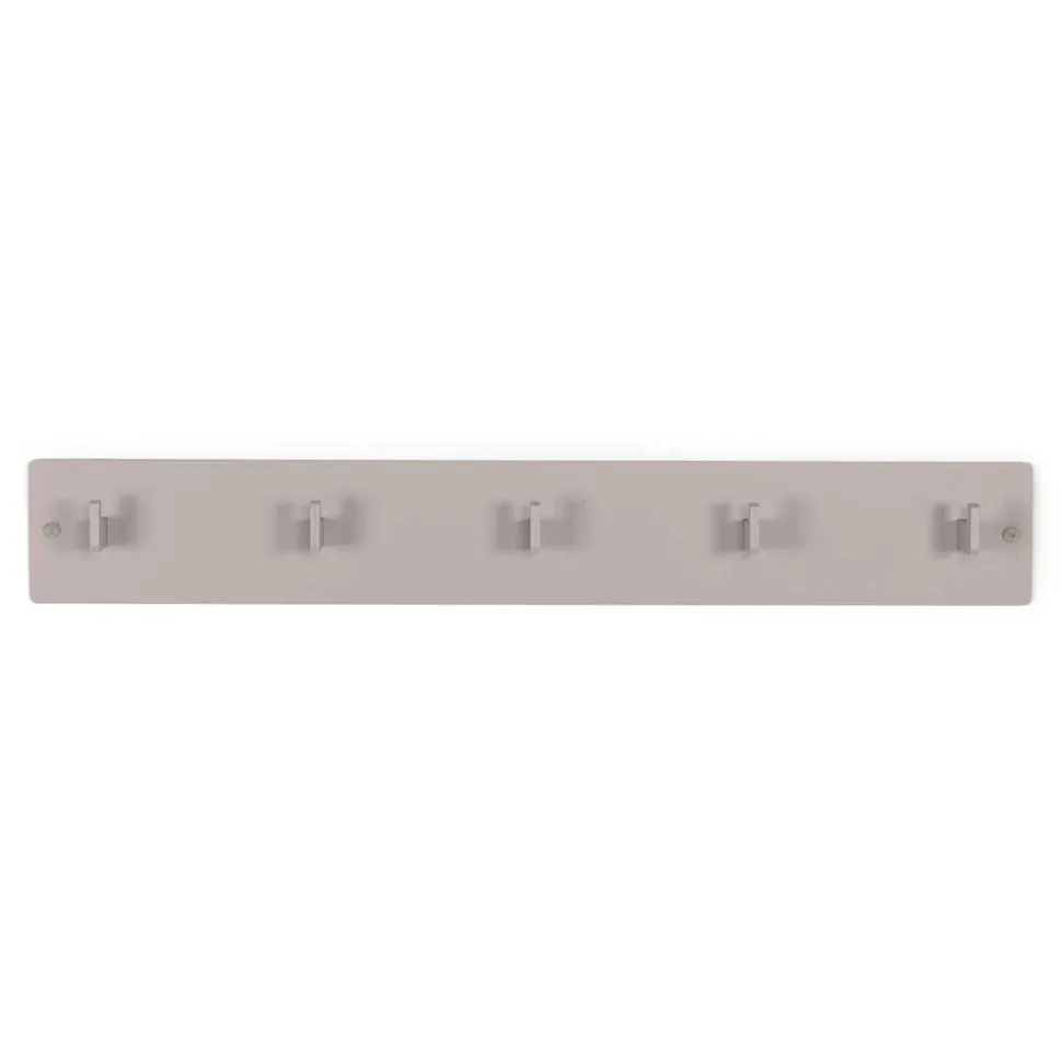 70x10x7 Metallgarderobe pulverbeschichtet in Taupe - Borad