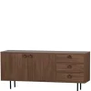 145x64x40 Mid Century Kommode in Walnuss - Essyno