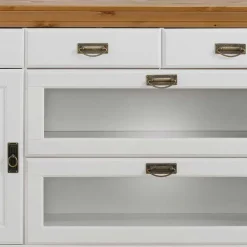 180x84x84 Moderne Anrichte in Weiß & Honig - Brasivon