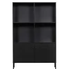 100x155x40 Moderner Schrank in Schwarz - Nick