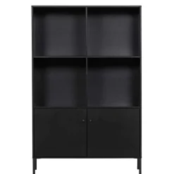 100x155x40 Moderner Schrank in Schwarz - Nick
