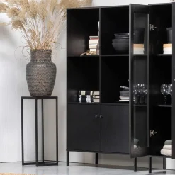 100x155x40 Moderner Schrank in Schwarz - Nick