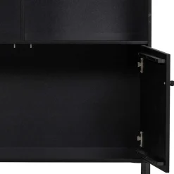 100x155x40 Moderner Schrank in Schwarz - Nick