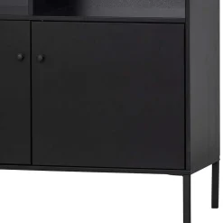 100x155x40 Moderner Schrank in Schwarz - Nick