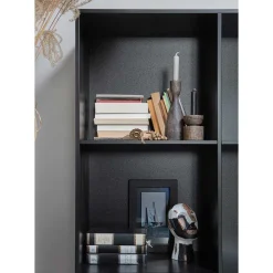100x155x40 Moderner Schrank in Schwarz - Nick