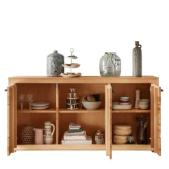172x86x40 Modernes Kernbuche Sideboard 3-türig - Sarosca