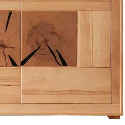172x86x40 Modernes Kernbuche Sideboard 3-türig - Sarosca