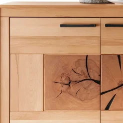 172x86x40 Modernes Kernbuche Sideboard 3-türig - Sarosca