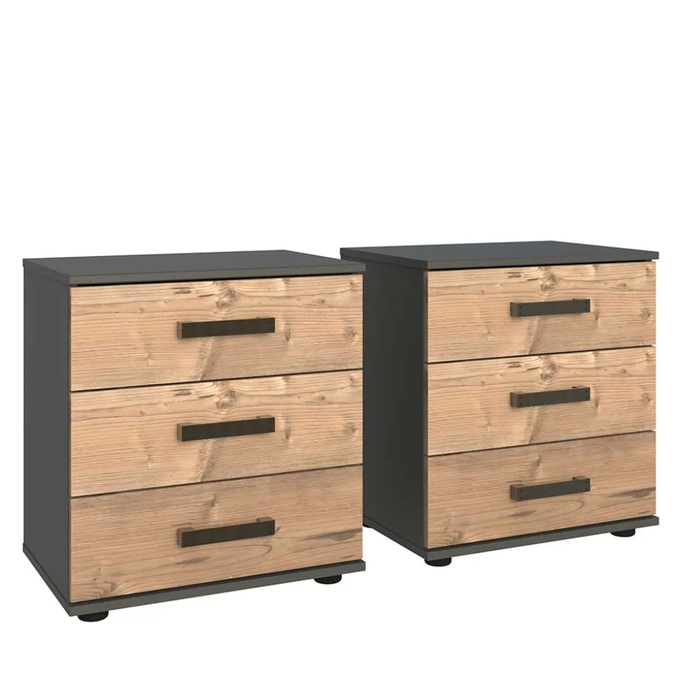 52x58x38 Nachtkommode in Tanne Dekor - Ardila