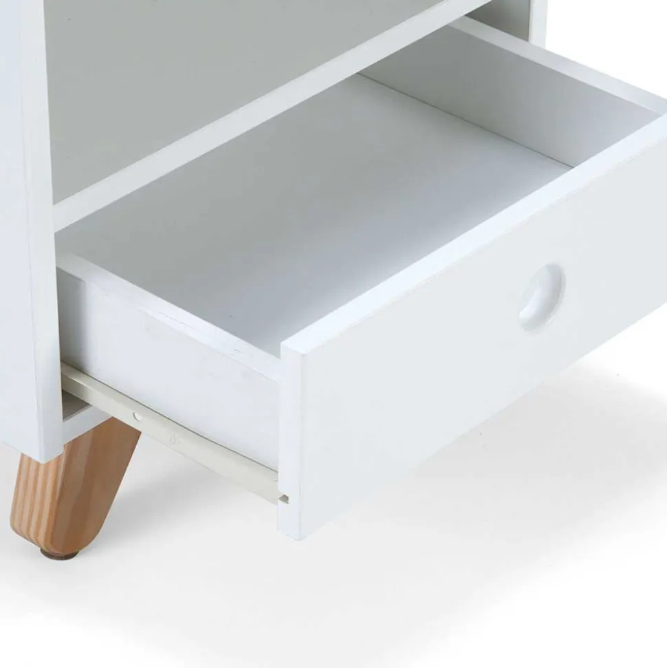 40x40x35 Nachtschrank mit Fach & Schublade - Kinfada
