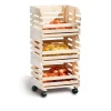 37x80x30 Obst & Gemüse Regal aus Massivholz - Yutaha