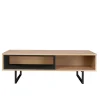 110x55x38 Offenes Lowboard Regal in Eiche - Brausca