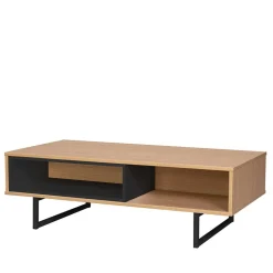 110x55x38 Offenes Lowboard Regal in Eiche - Brausca