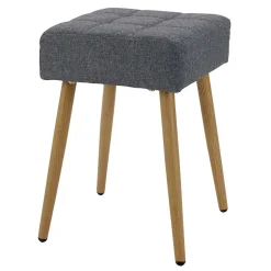 32x47x32 Polsterhocker in Anthrazit Stoff - Zoom