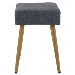 32x47x32 Polsterhocker in Anthrazit Stoff - Zoom